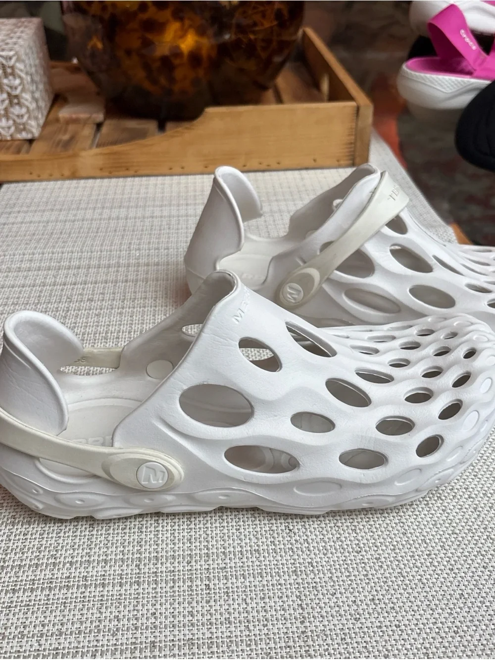 Merrell Hydro Moc Slip-On Fisherman Sandals - White